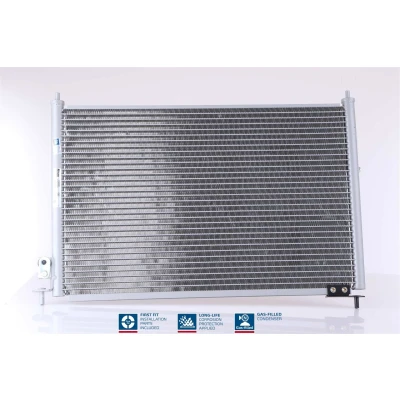 Billede af NISSENS 940008 Kondensator uden tørrer Aluminium 555 R 134a HONDA: CIVIC 7 Hatchback
