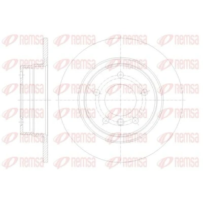 Billede af REMSA 61084.00 Bremseskiver bagaksel 295,8, 295,8 10,5 5 fuldstændigt BMW: 3 Touring, Sedan, 1 Hatchback
