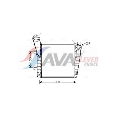 Billede af PRASCO VNA4234 Intercooler med lynkobling