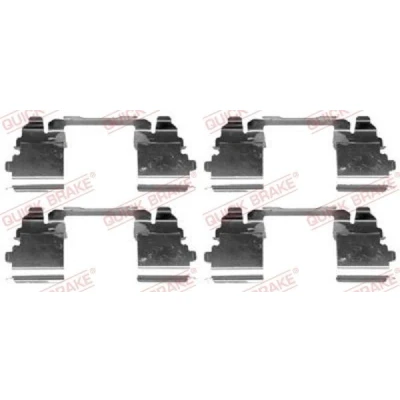 Billede af QUICK BRAKE 109 1768 Tilbehørssæt, skivebremsebelægning NISSAN: NP300 Navara Pick up, IVECO: Daily 6