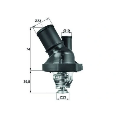 Billede af MAHLE ORIGINAL TI 200 82 Termostat med pakning uden sensor FORD: Galaxy Mk2 MPV, MONDEO 4 Turnier, KUGA 2, MAZDA: 6 Sedan, 3 Hatchback