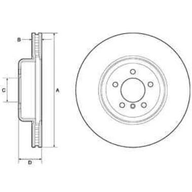 Billede af VAICO V20 80016 Bremseskiver foraksel 370 30 5 120 ventileret Original Quality BMW: 3 Touring, 4 Gran Coupe, Sedan