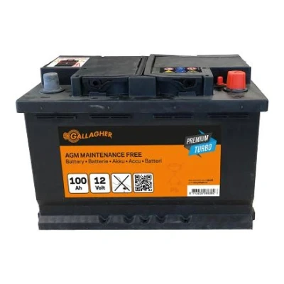 Billede af Gallagher Premium Turbo Batterie AGM 12V/100Ah 353x175x190