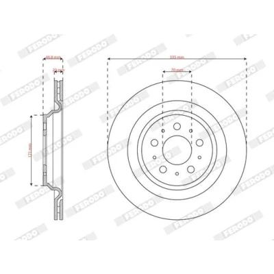 Billede af Bremseskive FERODO DDF3016C 1