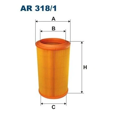Billede af FILTRON AR 318/1 Luftfilter 257 149,5 Filterindsats ALFA ROMEO: 156 Sportwagon, Sedan