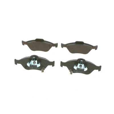 Billede af BOSCH 0 986 494 101 Bremseklodser Low Metallic med akustisk advarsel for slid stempelklips, monteringsvejledning TOYOTA: Yaris III Hatchback