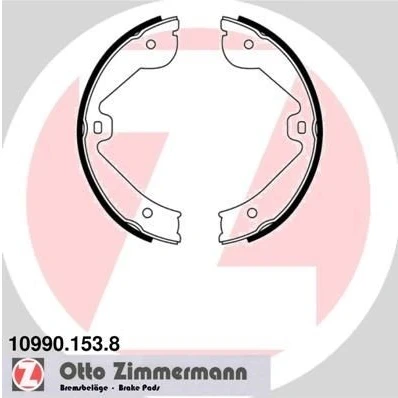 Billede af ZIMMERMANN 10990.153.8 Håndbremseklodser Billede svarer til leveringsomfang VOLKSWAGEN: Touareg I, MERCEDES BENZ: ML klasse, AUDI: Q7