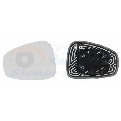 Billede af VAN WEZEL 0160837 Spejlglas venstre ALFA ROMEO: 159 Sportwagon, Sedan, MiTo