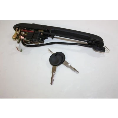 Billede af AUTOMEGA 100022410 Dørgreb med låsecylinder sort