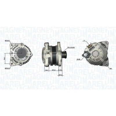 Billede af MAGNETI MARELLI 063732186010 Generator 14V 185A RENAULT: MASTER 3, 3 Bus