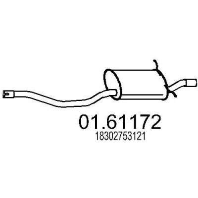 Billede af MTS 01.61172 Lydpotte 1300mm