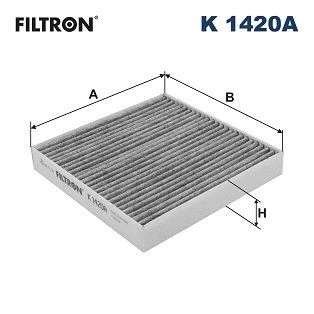 Billede af FILTRON K 1420A Kabinefilter Aktivkulfilter 178 176,5 28 KIA: Picanto III