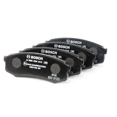 Billede af BOSCH 0 986 424 313 Bremseklodser Low Metallic med monteringsvejledning TOYOTA: Land Cruiser Prado 120, 80, 100
