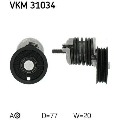 Billede af SKF VKM 31034 Strammehjul med befæstelsesmateriale