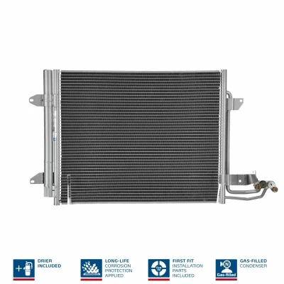 Billede af NISSENS 94690 Kondensator med tørrer Aluminium 580 R 134a VOLKSWAGEN: Touran I