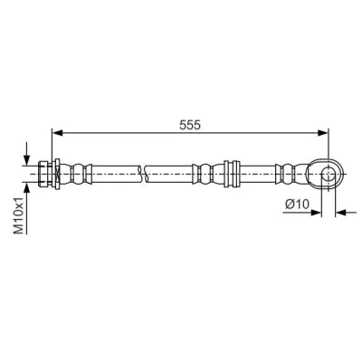Billede af BOSCH 1 987 481 087 Bremseslange 555 M10x1