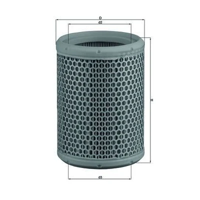 Billede af MAHLE ORIGINAL LX 130 Luftfilter 175,5 128,5 Filterindsats RENAULT: Super 5 Hatchback, Trafic I Bus, VOLVO: 340 360 Hatchback