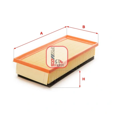 Billede af SOFIMA S 0080 A Luftfilter 62,5 135 308 Filterindsats ALFA ROMEO: 147, GT