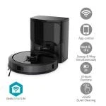Billede af SmartLife Robot Støvsuger Lasernavigation Wi Fi Kapacitet Collection Reservoir: 0.6 l Automatisk opladning Maksimal driftstid: 240 min Sort Android / IOS