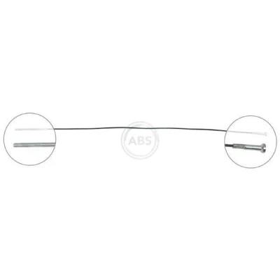 Billede af A.B.S. K10581 Håndbremsekabel 640 Tromlebremse