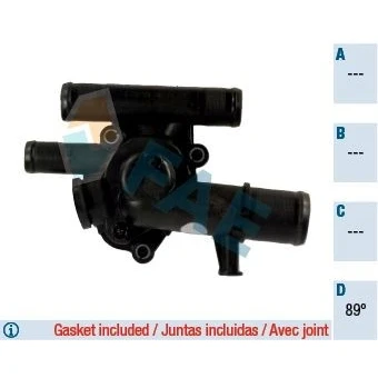 Billede af FAE 5350889 Termostat 89 med pakninger RENAULT: MEGANE 2 Kombi