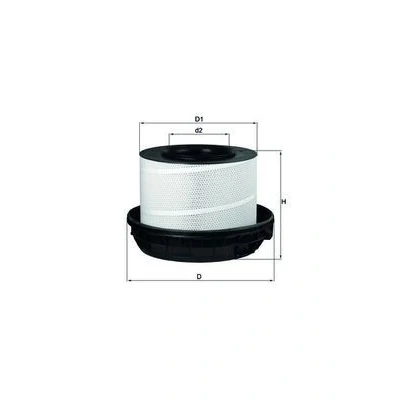 Billede af MAHLE ORIGINAL LX 814/1 Luftfilter 336,0 520,5, 406 Filterindsats