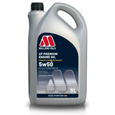 Billede af Millers Oils Xf Premium 5W 50 5l Motorolie 7726 5 MERCEDES BENZ: C klasse Sedan, T modell, VOLKSWAGEN: TRANSPORTER 4 Bus