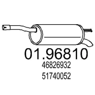 Billede af MTS 01.96810 Lydpotte 820 FIAT: Doblo I Stationcar