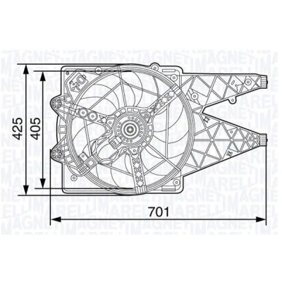 Billede af MAGNETI MARELLI 069422472010 Køleventilator 405 12 220 350