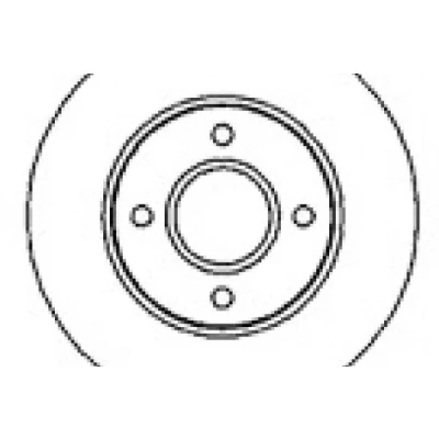 Billede af MAPCO 15817 Bremseskiver foraksel 278 24 4 108 ventileret FORD: MONDEO 1 Kombi, 2, 2 Kombi