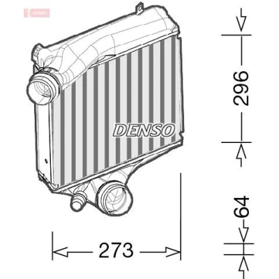 Billede af DENSO DIT28023 Intercooler Aluminium 288x295,5x62