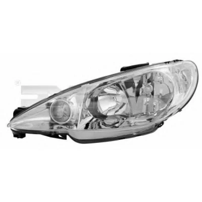 Billede af TYC 20 6156 35 2 Forlygter venstre H7/H7 til højrekørsel med elektronisk motor PEUGEOT: 206 Hatchback, SW