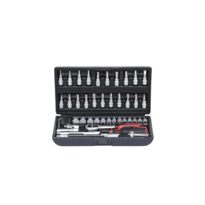 Billede af KS TOOLS 911.0646 Topsæt 46 Krom vanadium stål 1/4tommer Firkant