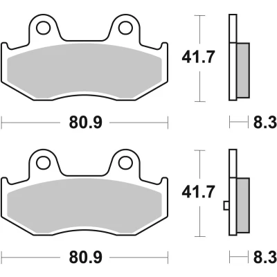Billede af TRW Sinter Maxi Scooter MCB746SRM Bremseklodser