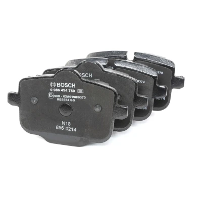 Billede af BOSCH 0 986 494 759 Bremseklodser Low Metallic med anti knirke plade BMW: 5 Sedan, Touring, X3