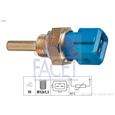 Billede af FACET 7.3128 Olietemperatur Føler M12x1,5 Made in Italy OE Equivalent VOLVO: 740 Stationcar, LAND ROVER: Freelander I SUV, PEUGEOT: 106 Hatchback
