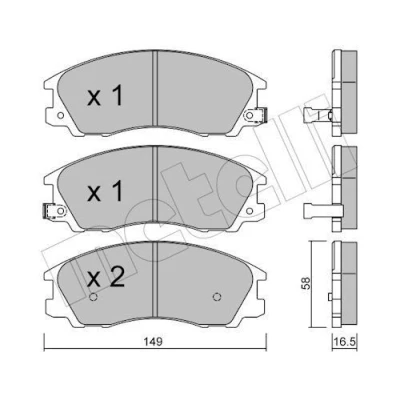 Billede af Bremseklodser METELLI 22 0506 0