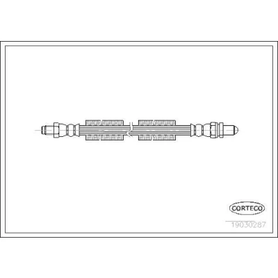 Billede af CORTECO 19030287 Bremseslange bagaksel 355 FORD: Puma