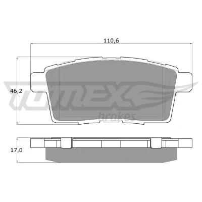 Billede af TOMEX brakes TX 17 43 Bremseklodser bagaksel