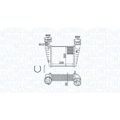 Billede af MAGNETI MARELLI 351319205190 Intercooler VOLKSWAGEN: Passat B5 GP Variant