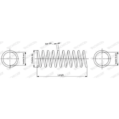 Billede af MONROE SP2453 Fjeder FORD: Focus Mk1 Hatchback