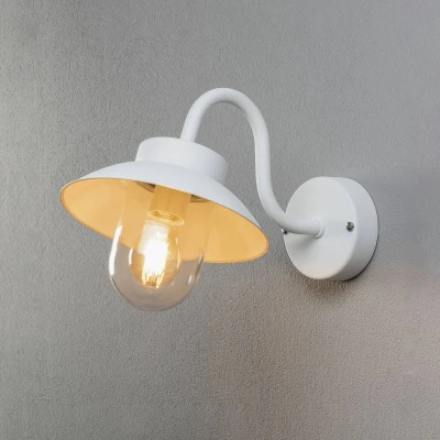 Billede af Vega Mini udendørs væglampe, bredde 22 cm, hvid