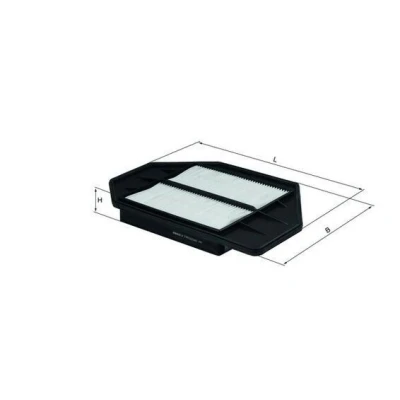 Billede af MAHLE ORIGINAL LX 1742 Luftfilter 42,0 214 323,0, 323,0 Filterindsats HONDA: CIVIC 7 Hatchback