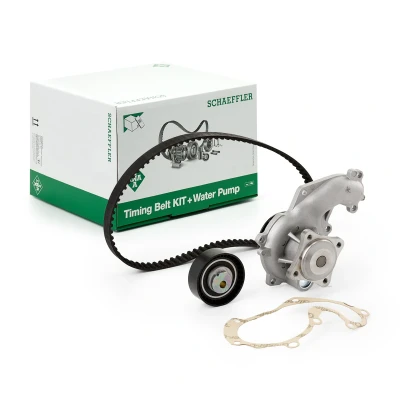 Billede af INA 530 0142 30 vandpumpe + Tandremssæt med FORD: MONDEO 4 Turnier, S Max Mk1, Focus 2 Kombi