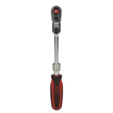 Billede af KS TOOLS 914.1420 Omskiftelig skralde 72 6,3 (1/4&quot;) med vinkelled Krom vanadium stål
