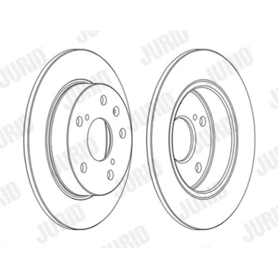 Billede af JURID 563141JC Bremseskiver 259 9 5 114,3 fuldstændigt coatet med skruer SUZUKI: SWIFT 4, Vitara IV SUV, SX4 II S Cross