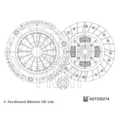Billede af BLUE PRINT ADT330274 Kobling i tre dele med syntetsik fedt udrykkerleje 212 TOYOTA: Auris Hatchback