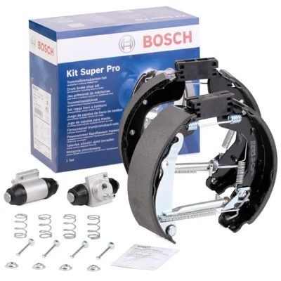 Billede af BOSCH 0 204 114 630 Bremsesæt, trommelbremser med tilbehør, hjulbremsecylinder OPEL: Corsa C Hatchback