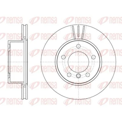 Billede af REMSA 6651.10 Bremseskiver foraksel 284, 284 22 5 ventileret BMW: 1 Hatchback