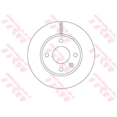 Billede af TRW DF6783 Bremseskiver 236 20 4 100 ventileret lakeret OPEL: Karl